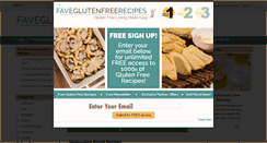 Desktop Screenshot of faveglutenfreerecipes.com