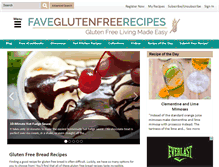 Tablet Screenshot of faveglutenfreerecipes.com